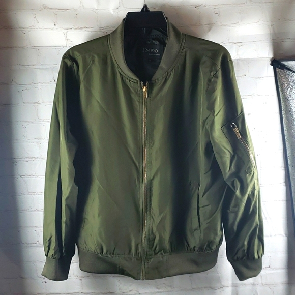 Inso Jackets & Blazers - Satin Bomber Jacket
